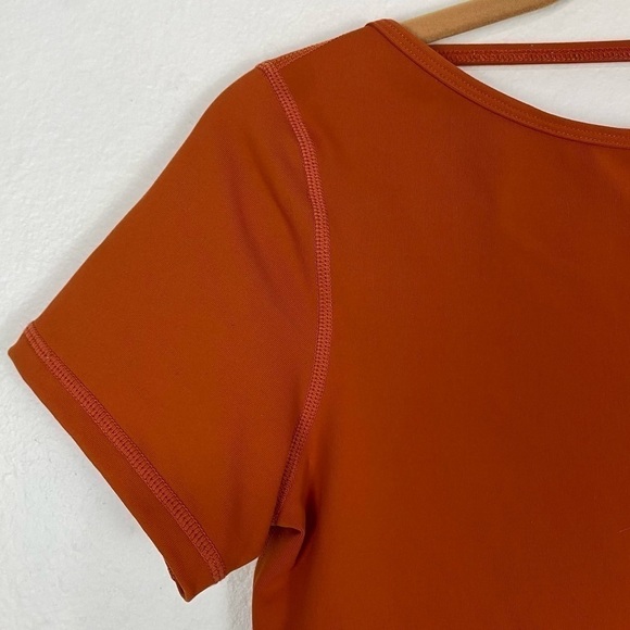 BUFF BUNNY Burnt Orange Open Back Training Gym Top Med - Picture 4 of 10